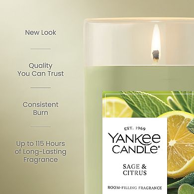 Yankee Candle Sage & Citrus Medium Pillar Candle