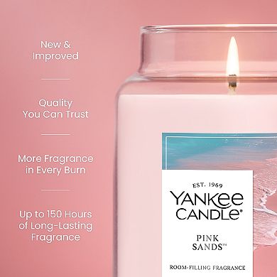 Yankee Candle Pink Sands 22 oz Jar Candle Soy Wax Blend
