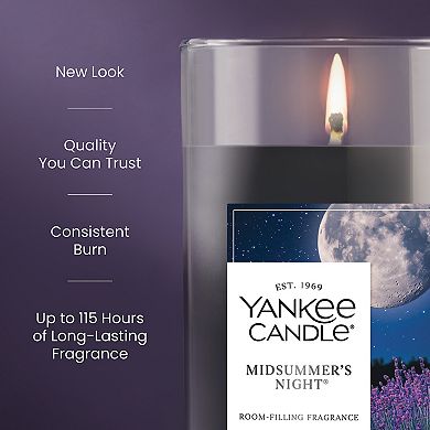 Yankee Candle Midsummer's Night Medium Pillar Scented Candle 14.25 oz