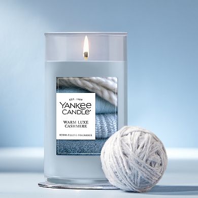Yankee Candle Warm Luxe Cashmere Medium Pillar Scented Candle 14.25 oz