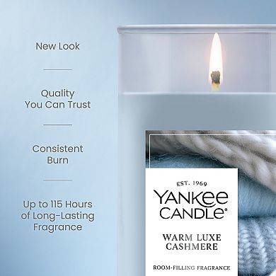 Yankee Candle Warm Luxe Cashmere Medium Pillar Scented Candle 14.25 oz