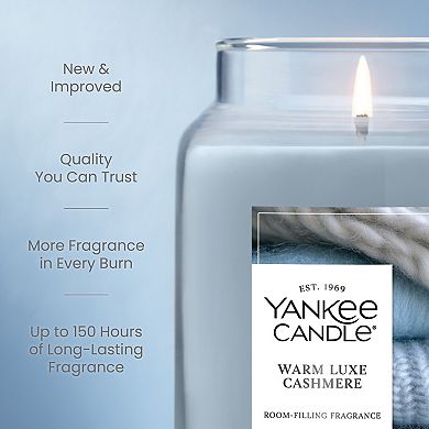 Yankee Candle® Warm Luxe Cashmere 22 oz Jar Candle Soy Wax Blend