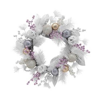 St. Nicholas Square® Greenery & Metallic Bauble Wreath