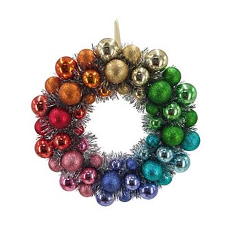 St. Nicholas Square® Rainbow Bauble Wreath