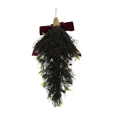 St. Nicholas Square® Glittered Mistletoe Tear Drop Decoration