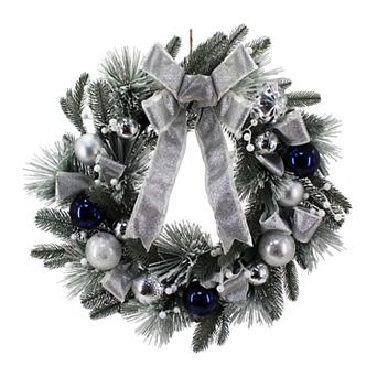 St. Nicholas Square® Hanukkah Flocked Bauble Wreath