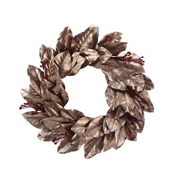 St. Nicholas Square® Blush Leaf & Berry Artificial Wreath