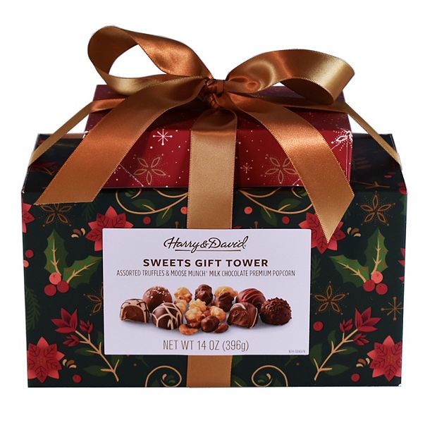 Harry & David Holiday Sweets Gift Tower with Assorted Truffles and