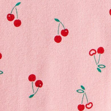 Baby Girls Carter's Cherry Bow French Terry Sweatshirt & Pant Set