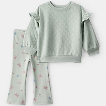 Baby Girls Carter's 2 pc Butterfly Sweater & Pant Set