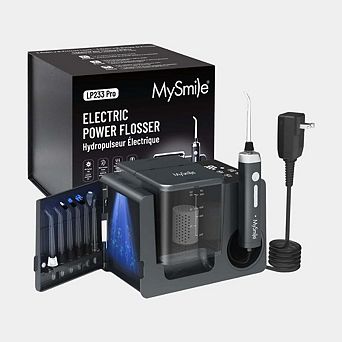 MySmile LP233 Pro UVC Countertop Water Flosser 800ML with Water Filter (Graphite Grey)