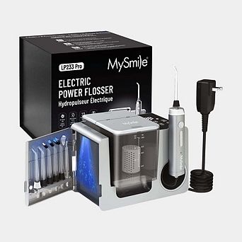 MySmile LP233 Pro UVC Countertop Water Flosser 800ML with Water Filter (Lightening Silver)
