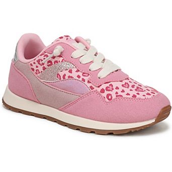 Blowfish Malibu Valley 2-K Girls Lace-Up Shoes Faux Suede Leopard Print