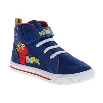 Toddler Kids Sesame Street Elmo Lace-Up High Top Sneakers
