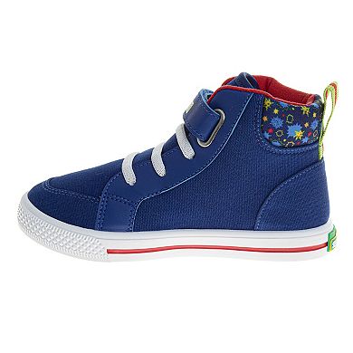 Toddler Kids Sesame Street Elmo Lace-Up High Top Sneakers