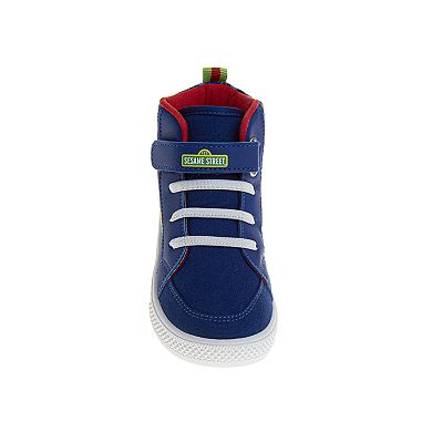 Toddler Kids Sesame Street Elmo Lace-Up High Top Sneakers