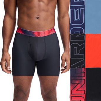 Men's Under Armour Performance Tech Boxerjock 6-Inch Boxer Briefs 3 pk