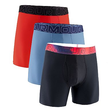 Men's Under Armour Performance Tech Boxerjock 6-Inch Boxer Briefs 3-pk.