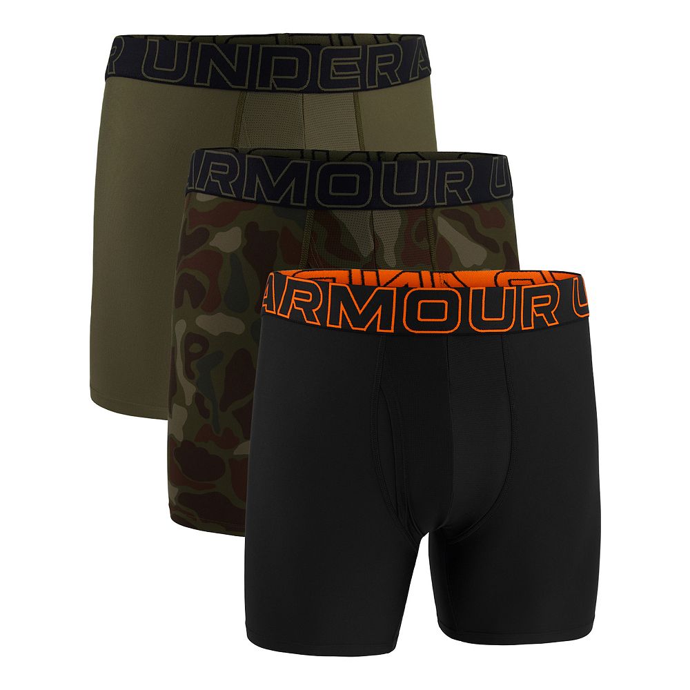 Men's Under Armour 3-Pack Performance Tech 6-in. Boxerjock