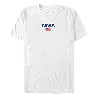 Big & Tall NASA American Flag Graphic Tee
