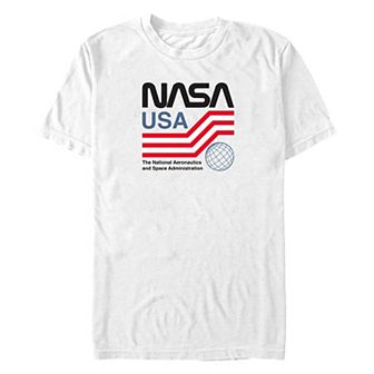 Big & Tall NASA USA Americana Graphic Tee