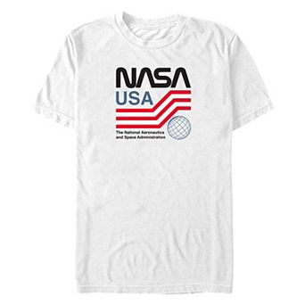 Big & Tall NASA USA Americana Graphic Tee