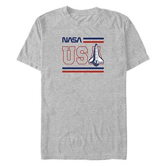 Big & Tall NASA USA Space Shuttle Americana Graphic Tee