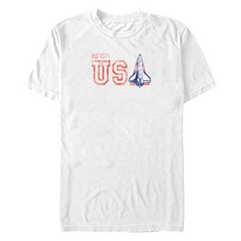 Big & Tall NASA USA Space Shuttle Graphic Tee