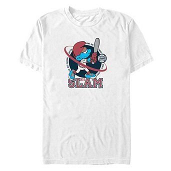 Big & Tall The Smurfs Baseball Big Slam Graphic Tee