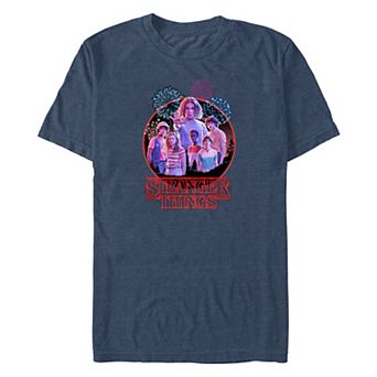 Big & Tall Stranger Things Fireworks American Stamp Graphic Tee