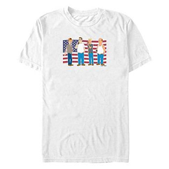 Big & Tall King Of The Hill Beer Buddies Americana Graphic Tee