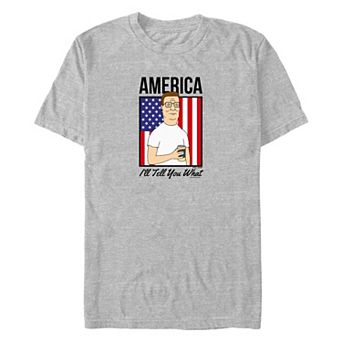 Big & Tall King Of The Hill Hank America I'll Tell You What Graphic Tee