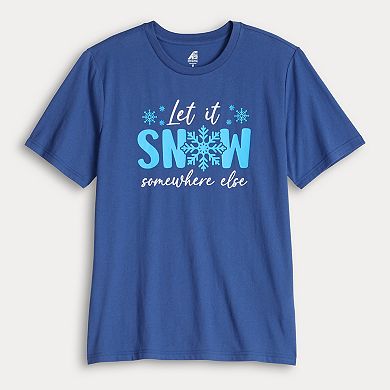 Men's "Let It Snow Somewhere Else" Holiday Graphic Tee