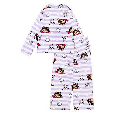 Girls 4-8 Gabby's Doll House 2-pc. "Gabby's Friend Stripes" Pajama Top & Pajama Bottoms Set