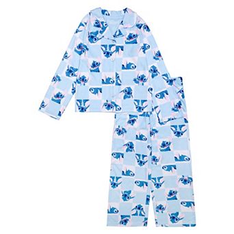 Girls 4-10 Disney's Lilo & Stitch 2 pc "Stitch Checker" Pajama Top & Pajama Bottoms Set