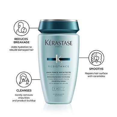 Resistance Strengthening Shampoo for Damaged Hair from Heat Styling