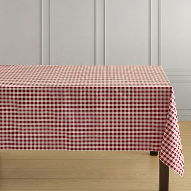 Elrene Home Fashions Gingham Check 3-Yard Cut-to-fit Vinyl Tablecloth/Table Protector