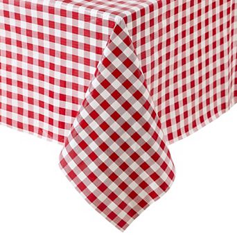 Elrene Home Fashions Gingham Check 3-Yard Cut-to-fit Vinyl Tablecloth/Table Protector