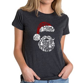 Santa Pics - Women's Premium Blend Word Art T-Shirt