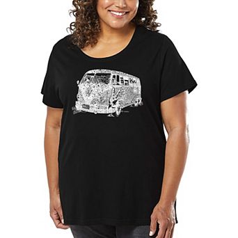 Women's Plus Size Word Art T-shirt - THE 70'S