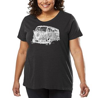 Women's Plus Size Word Art T-shirt - THE 70'S