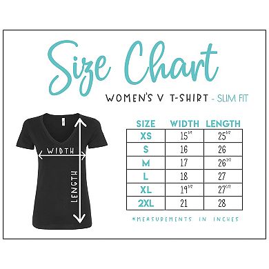 Peace Finger Notes - Women's Word Art V-Neck T-Shirt