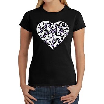 Dog Heart - Women's Word Art T-Shirt