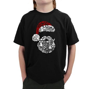 Santa Pics - Boy's Word Art T-Shirt