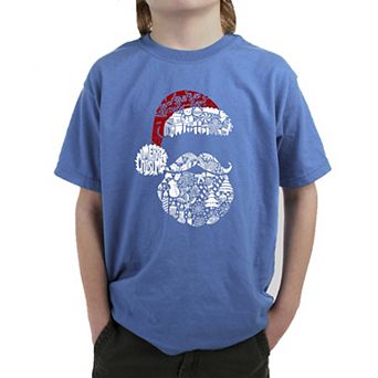 Santa Pics - Boy's Word Art T-Shirt