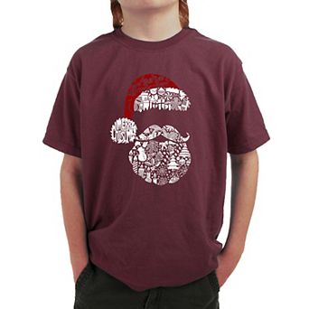 Santa Pics - Boy's Word Art T-Shirt
