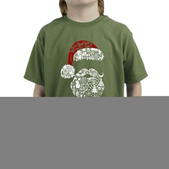 Santa Pics - Boy's Word Art T-Shirt