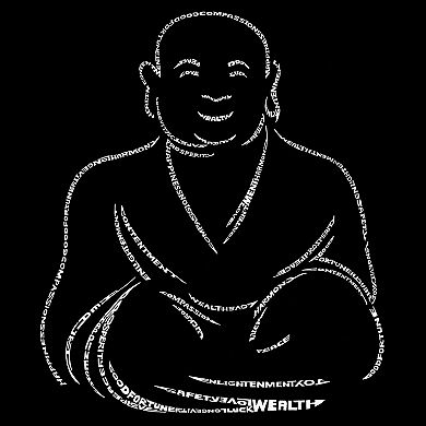 Women's Plus Size Word Art T-shirt - POSITIVE WISHES