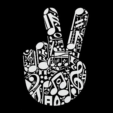 Peace Finger Notes - Women's Premium Word Art Flowy Tank Top