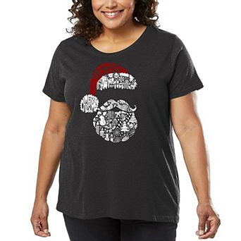 Santa Pics - Women's Plus Size Word Art T-Shirt